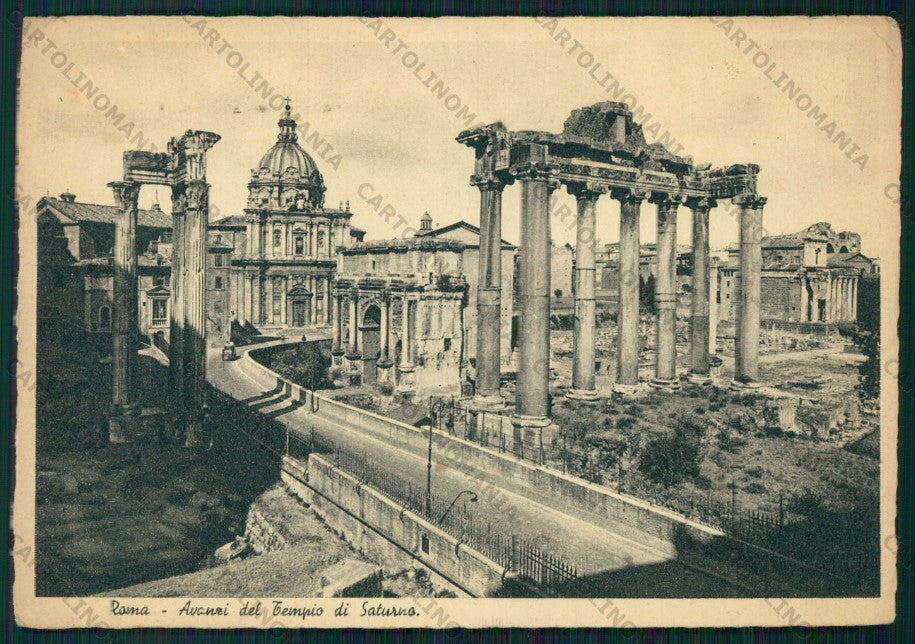 Roma Città Tempio di Saturnio PIEGHE FG cartolina VK2257 – fronte