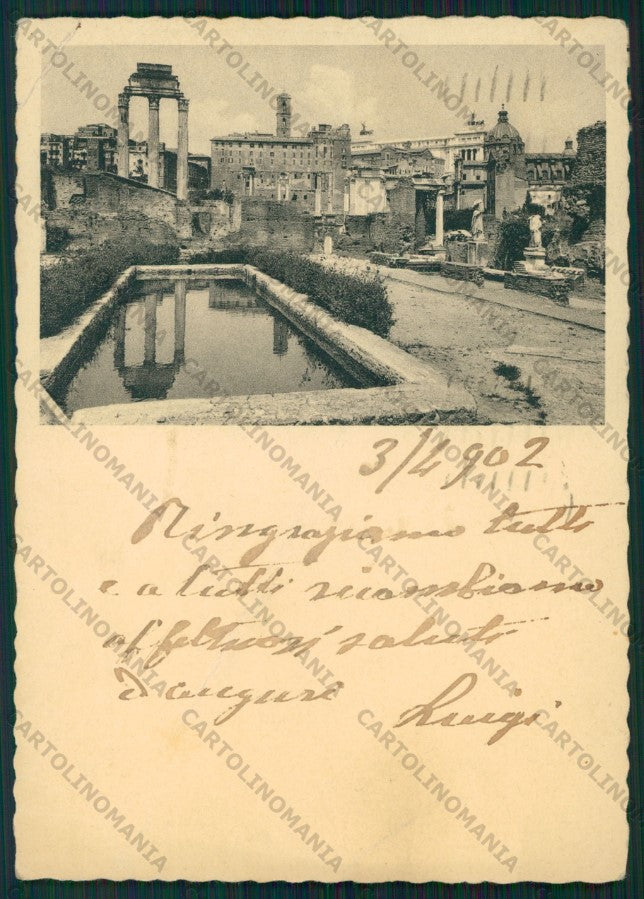 Roma Città Foro Romano PIEGHE FG cartolina VK2262 – fronte