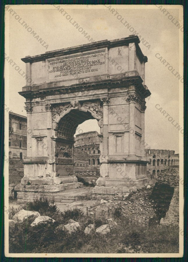 Roma Città Arco di Tito PIEGHE STRAPPINO FG cartolina VK2266 – fronte