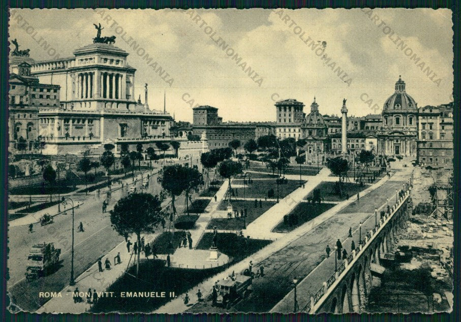 Roma Città Monumento Vittorio Emanuele II PIEGHINA FG cartolina VK2270 – fronte