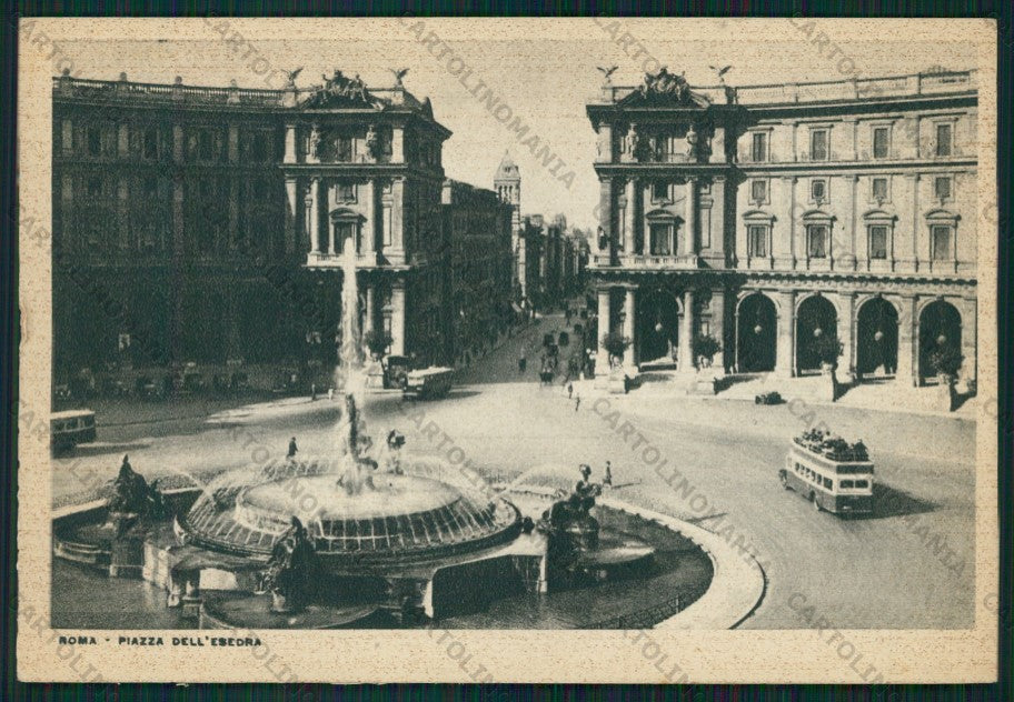 Roma Città Piazza Esedra Fontana Corriera FG cartolina VK2276 – fronte