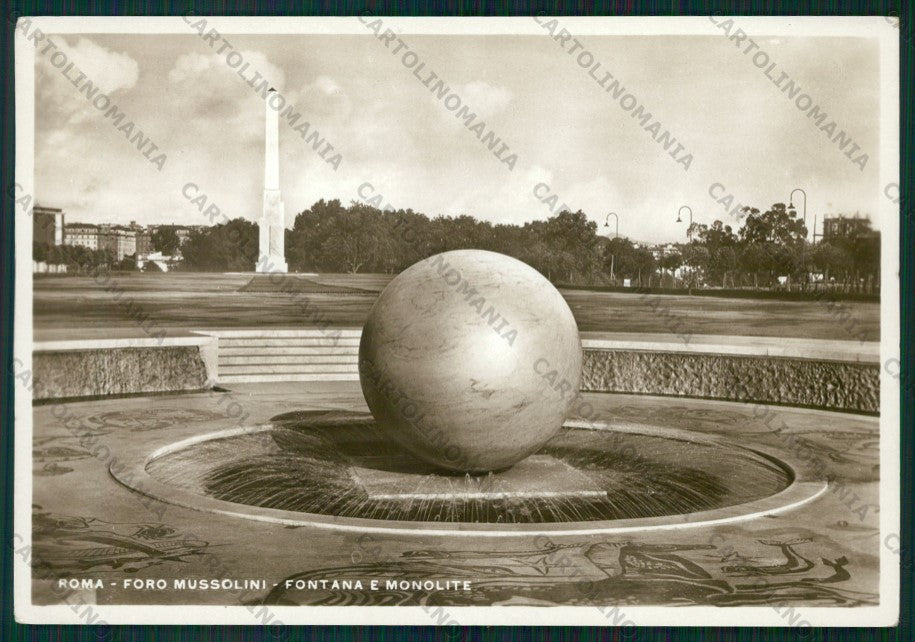 Roma Città Foro Mussolini Fontana Monolite Foto FG cartolina VK2283 – fronte