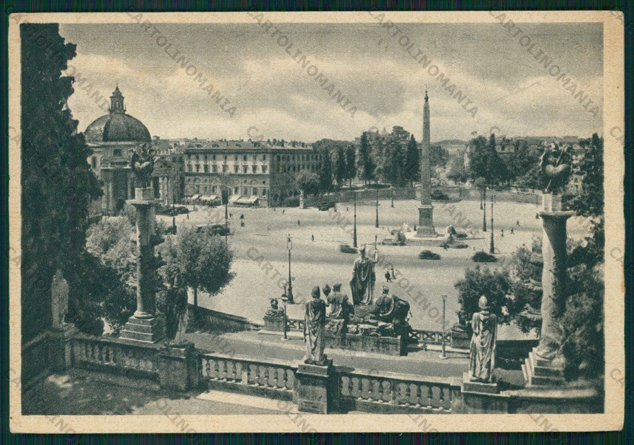 Roma Città Piazza del Popolo ABRASA FG cartolina VK2290 – fronte