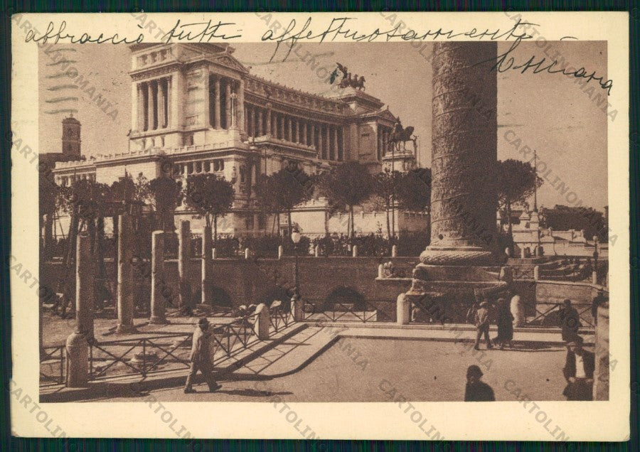 Roma Città Foro Traiano PIEGHINA FG cartolina VK2298 – fronte