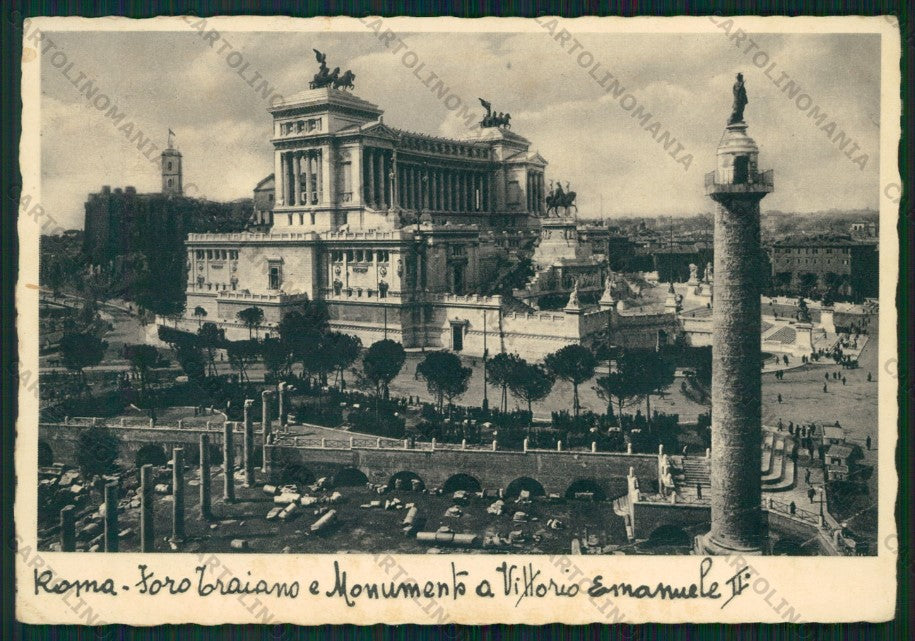 Roma Città Monumento Vittorio Emanuele II PIEGHINA FG cartolina VK2299 – fronte