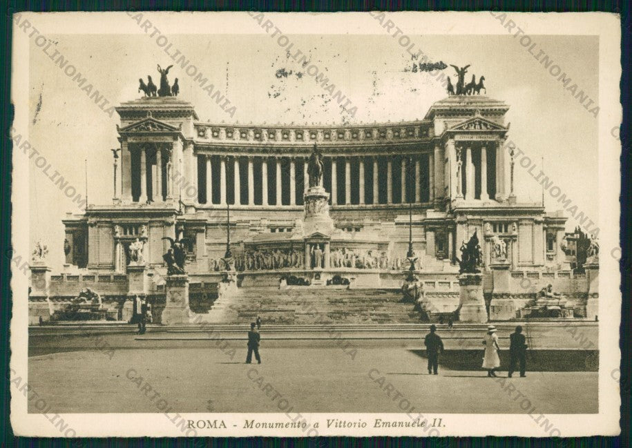Roma Città Monumento Vittorio Emanuele II PIEGHE FG cartolina VK2301 – fronte