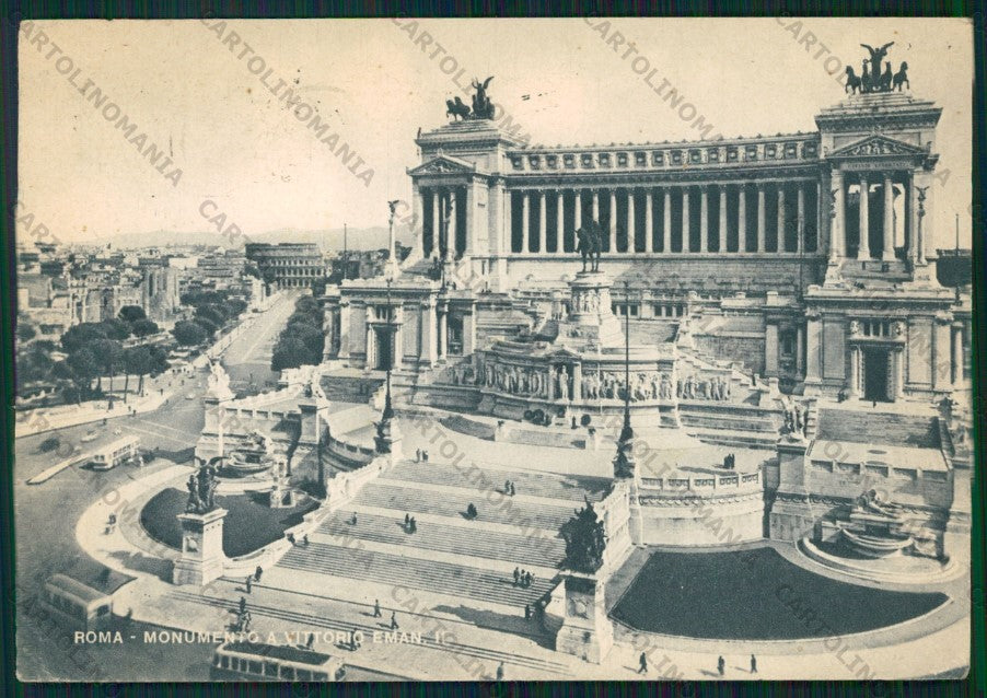 Roma Città Monumento Vittorio Emanuele II PIEGA FG cartolina VK2303 – fronte