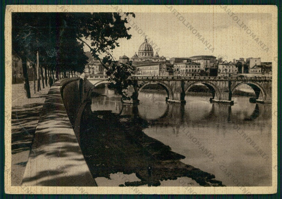 Roma Città Ponte Sant'Angelo Basilica San Pietro FG cartolina VK2305 – fronte