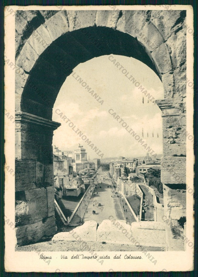 Roma Città Via dell'Impero PIEGHINA FG cartolina VK2320 – fronte
