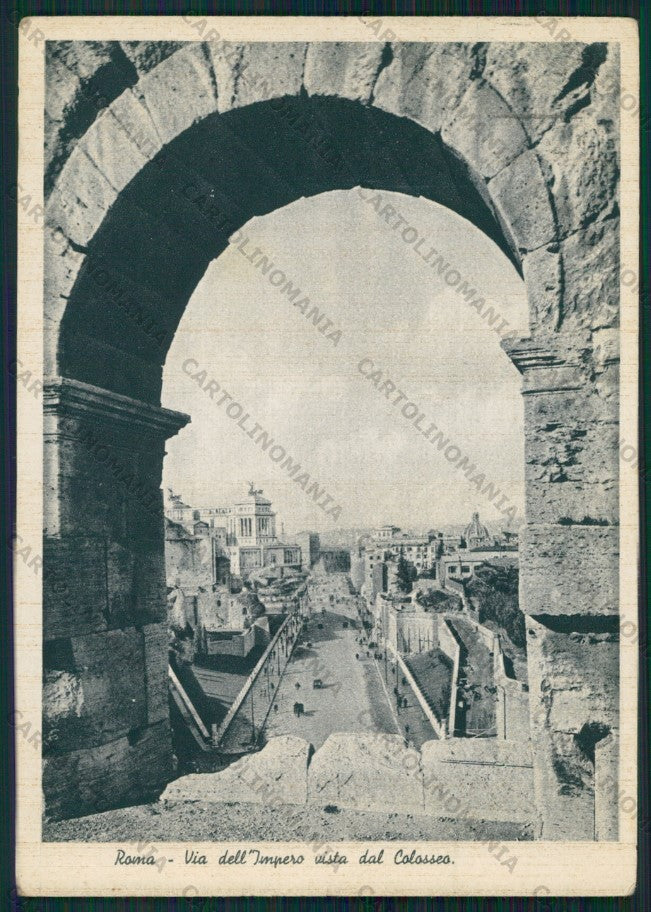 Roma Città Via dell'Impero PIEGHINA FG cartolina VK2321 – fronte