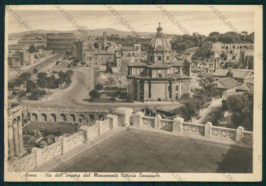 Roma Città Via dell'Impero PIEGHINA FG cartolina VK2322 – fronte