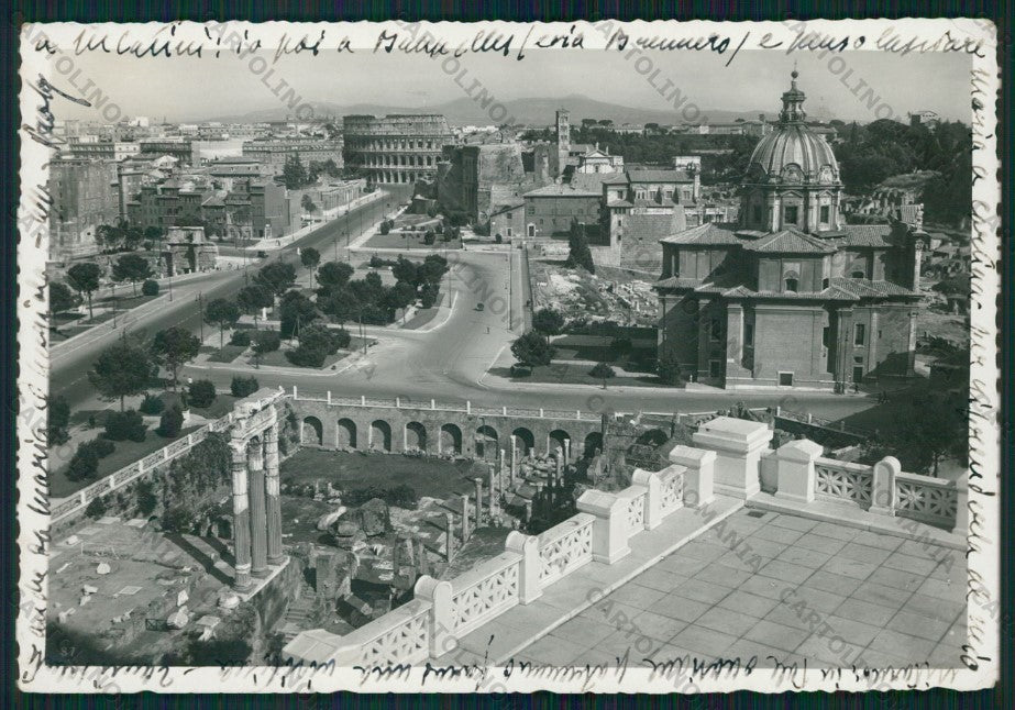 Roma Città Via dell'Impero PIEGHINA Foto FG cartolina VK2324 – fronte