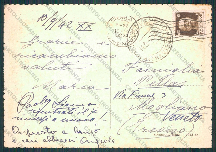 Roma Città Via Nazionale Banca d'italia FG cartolina VK2329 – retro
