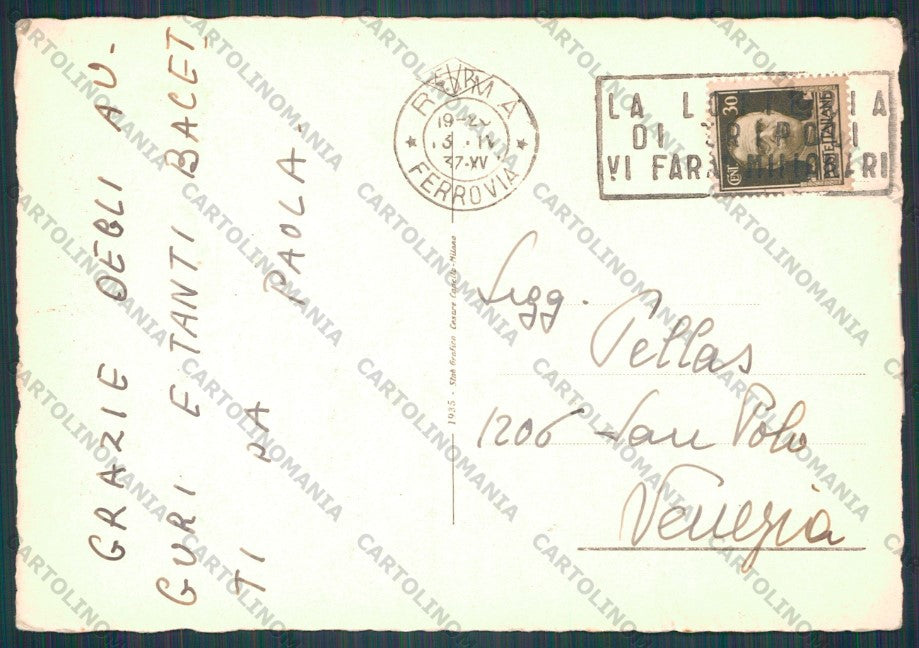 Roma Città Via Vittorio Veneto FG cartolina VK2333 – retro
