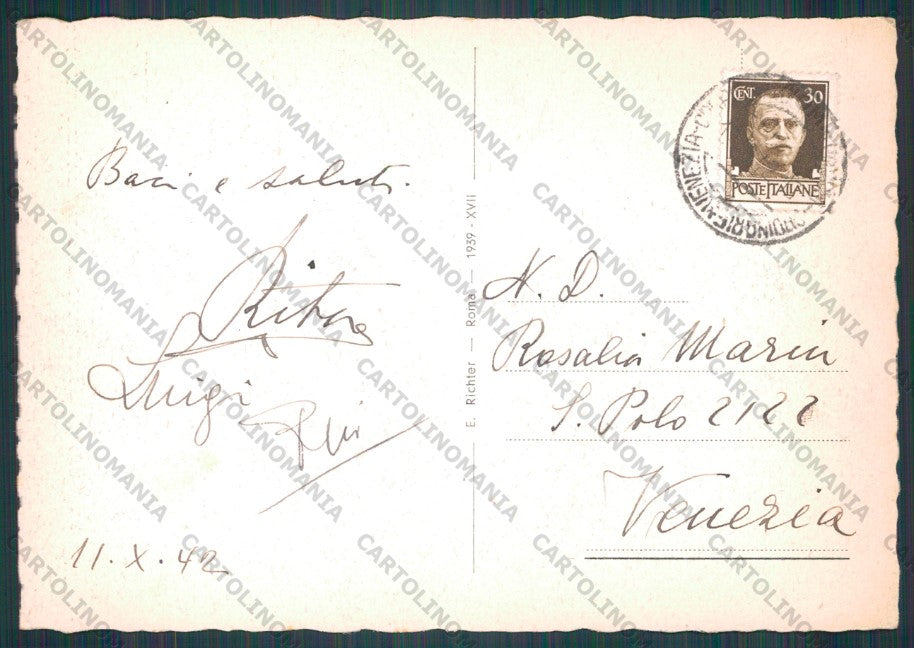 Roma Città Via del Mare FG cartolina VK2334 – retro
