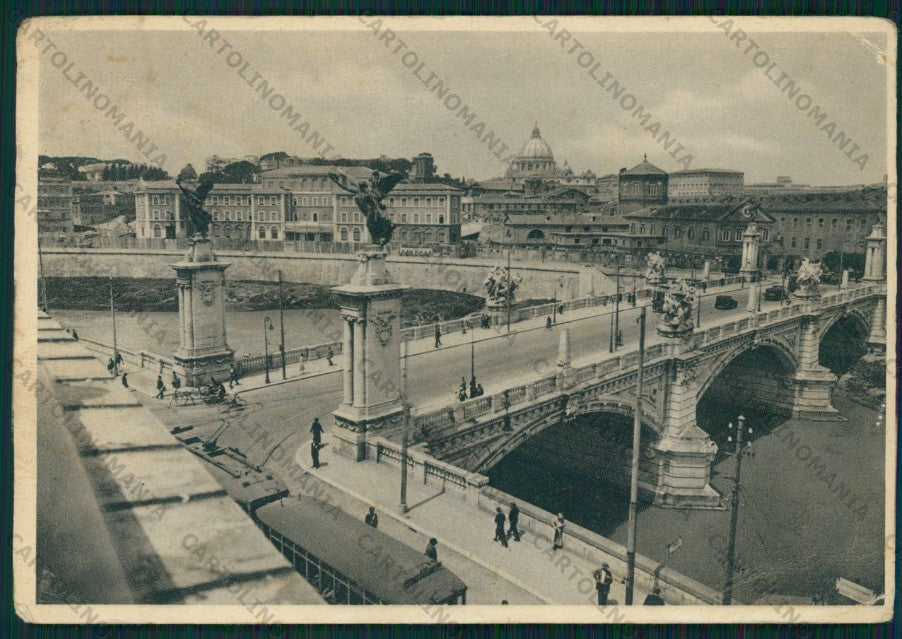 Roma Città Ponte Vittorio Emanuele PIEGHE FG cartolina VK2343 – fronte