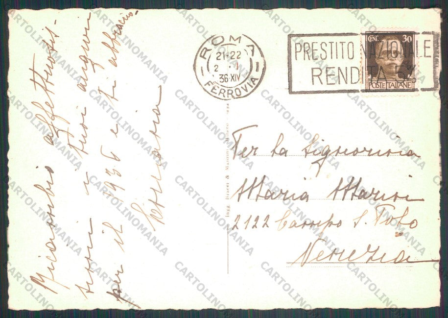 Roma Città Via dell'Impero Colosseo FG cartolina VK2366 – retro