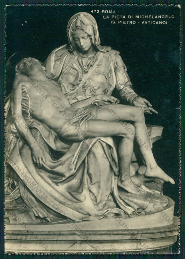 Roma Città del Vaticano Pietà di Michelangelo PIEGHE Foto FG cartolina VK2374 – fronte