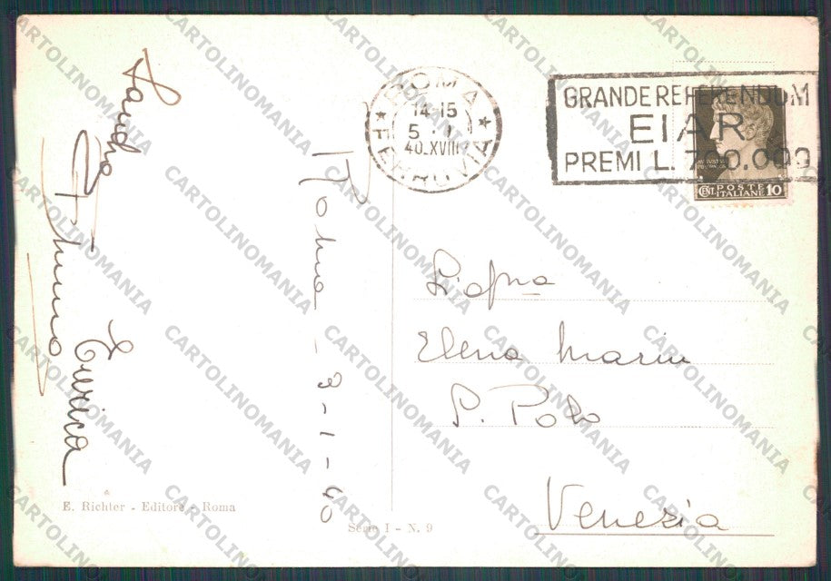 Roma Città Arco di Tito FG cartolina VK2393 – retro