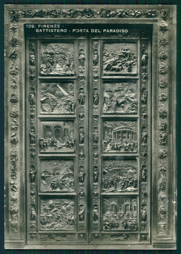 Firenze Città Battistero Porta del Paradiso Foto FG cartolina VK2400 – fronte