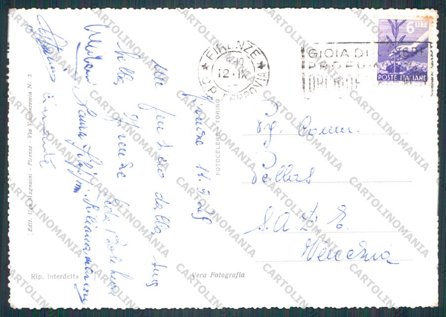 Firenze Città Battistero Foto FG cartolina VK2401 – retro