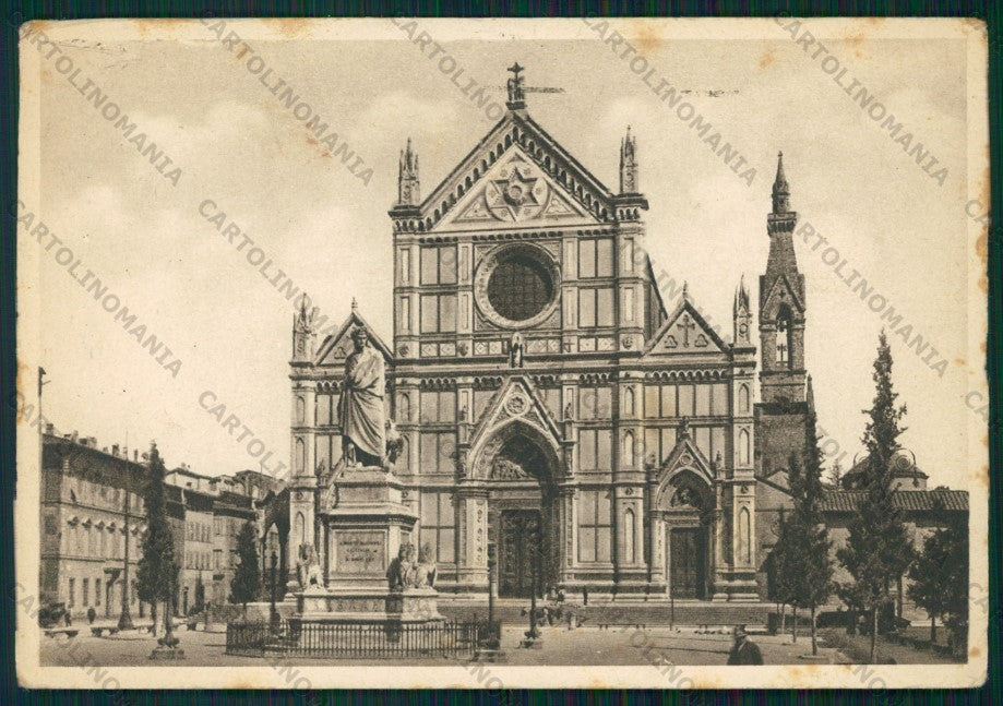 Firenze Città Chiesa di Santa Croce PIEGHINE FG cartolina VK2403 – fronte
