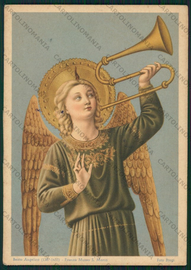 Firenze Città Museo San Marco Beato Angelico PIEGA STRAPPINO FG cartolina VK2405 – fronte