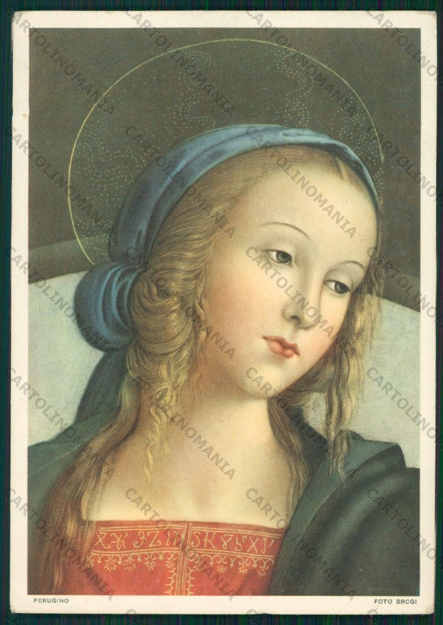 Firenze Città Galleria Uffizi La Vergine Perugino PIEGHE FG cartolina VK2407 – fronte