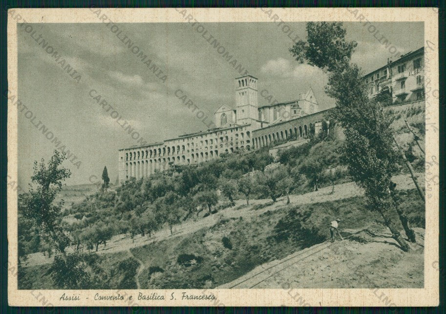 Perugia Assisi Convento e Basilica San Francesco FG cartolina VK2439 – fronte