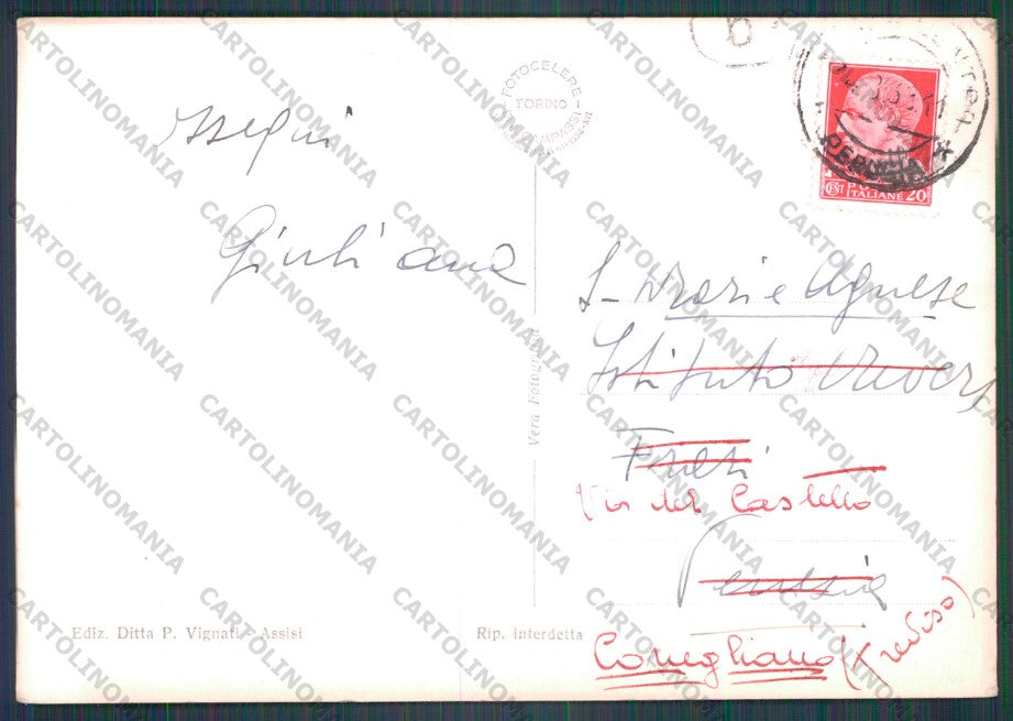 Perugia Assisi Foto FG cartolina VK2442 – retro