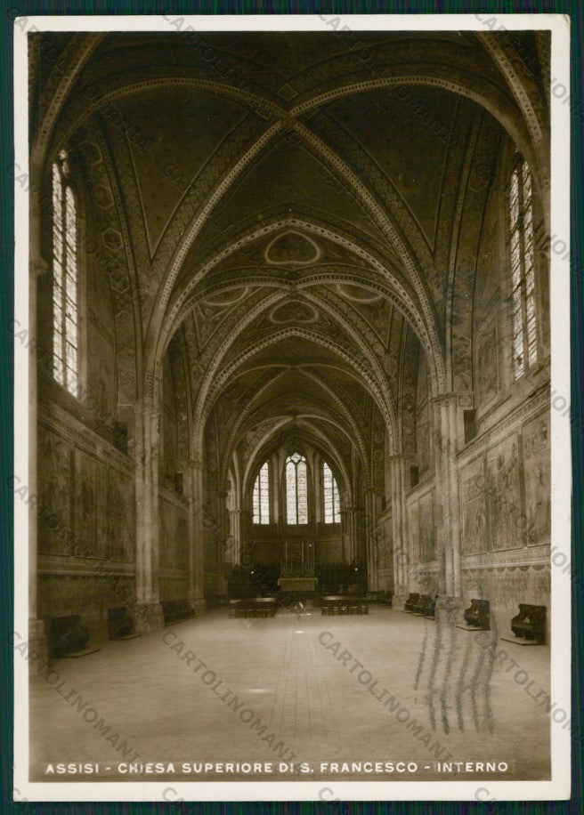 Perugia Assisi Chiesa Superiore San Francesco Foto FG cartolina VK2444 – fronte