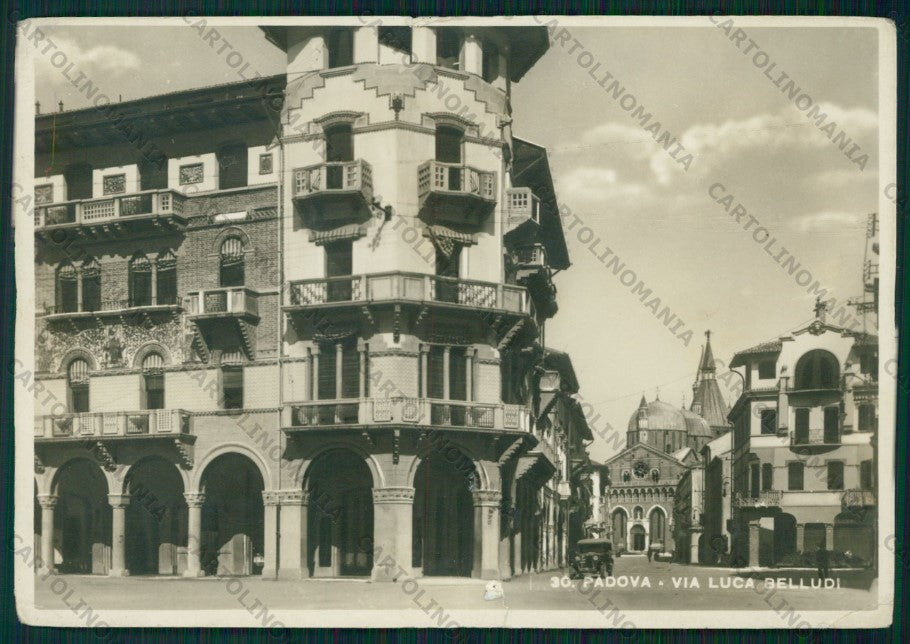 Padova Città Via Beato Luca Belludi STRAPPINO PIEGHE Foto FG cartolina VK2456 – fronte
