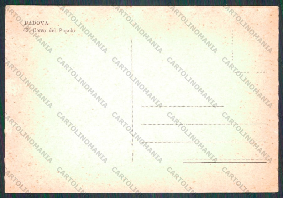 Padova Città Corso del Popolo FG cartolina VK2465 – retro