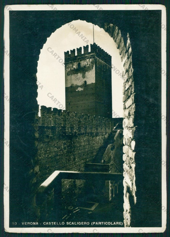Verona Città Castello Scaligero PIEGHINE Foto FG cartolina VK2481 – fronte