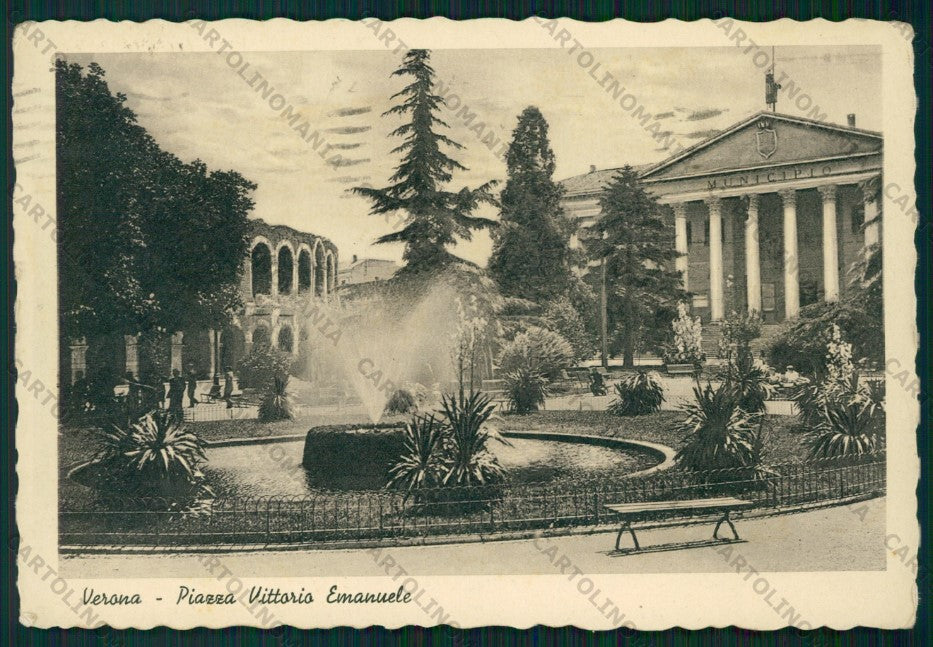 Verona Città Piazza Vittorio Emanuele FG cartolina VK2485 – fronte