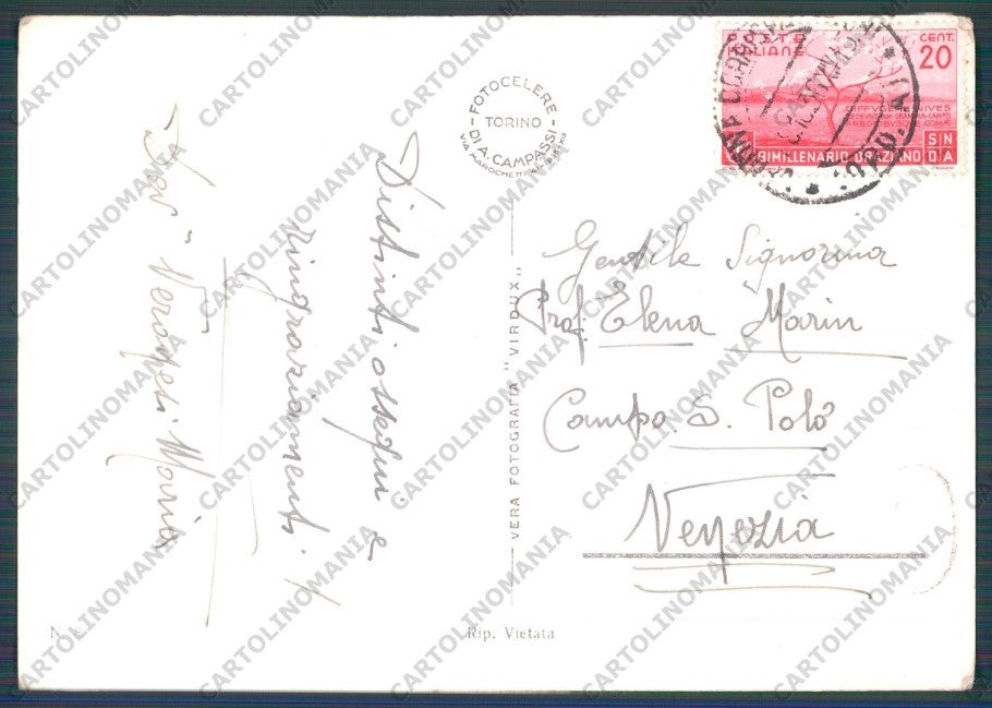 Verona Città Tomba Cansignorio della Scala PIEGHINA Foto FG cartolina VK2492 – retro