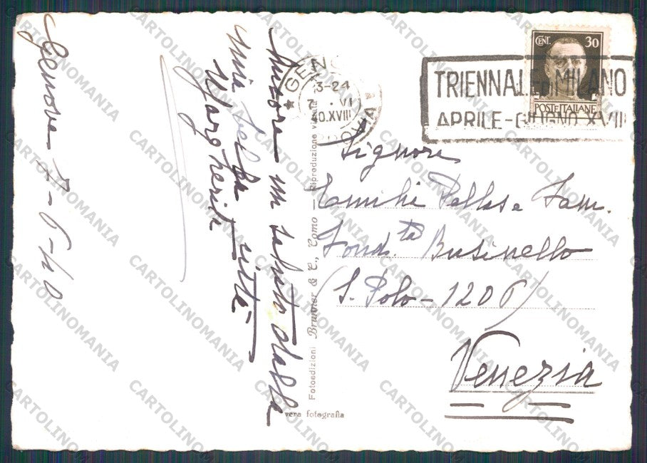 Genova Città Boccadasse Barche Foto FG cartolina VK2499 – retro