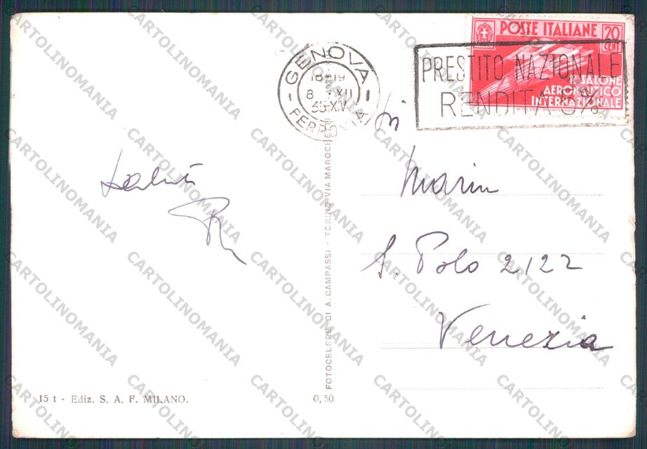 Genova Città Piazza De Ferrari Foto FG cartolina VK2504 – retro