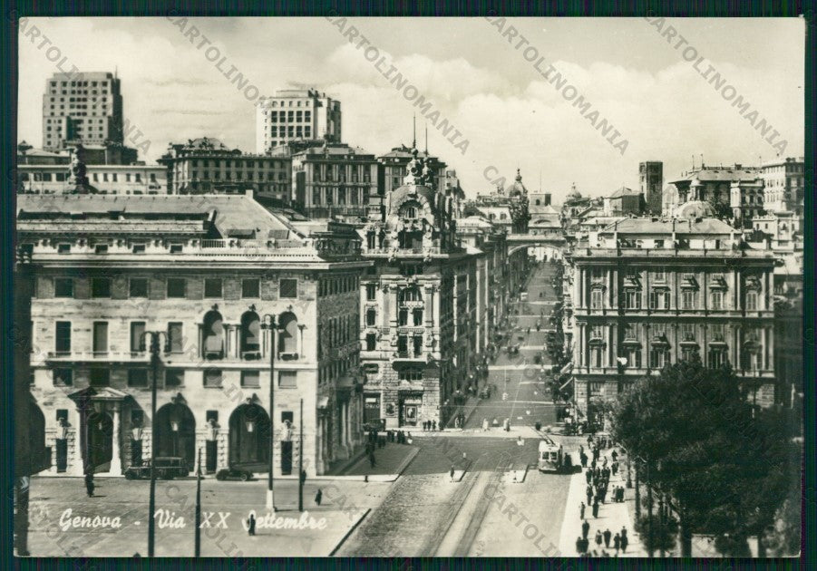 Genova Città Via XX Settembre Foto FG cartolina VK2509 – fronte