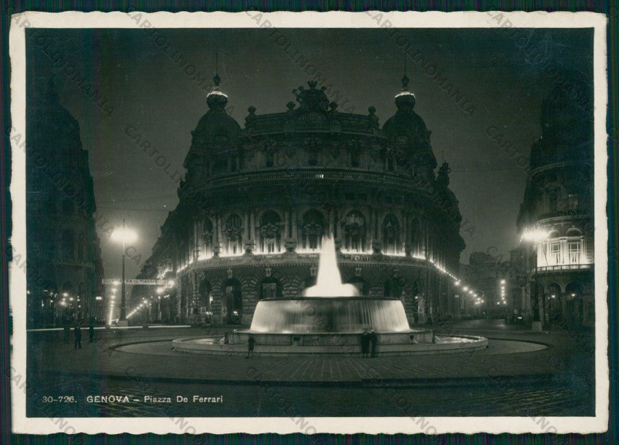 Genova Città Piazza De Ferrari Fontana Foto FG cartolina VK2517 – fronte