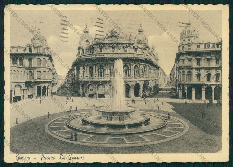 Genova Città Piazza De Ferrari Fontana FG cartolina VK2520 – fronte