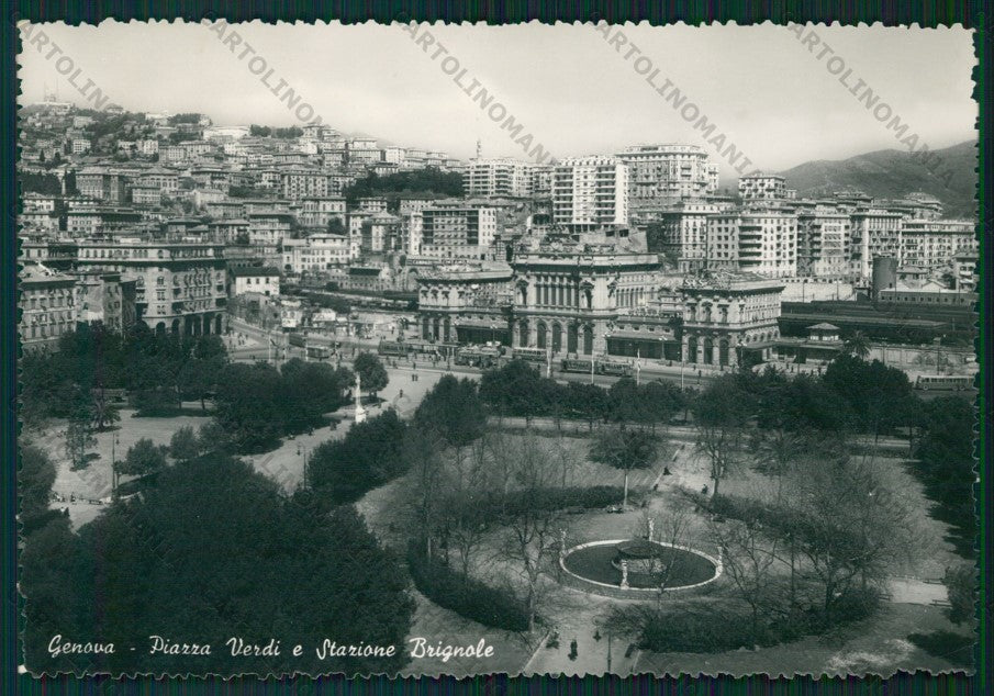 Genova Città Piazza Verdi Stazione Brignole Foto FG cartolina VK2524 – fronte