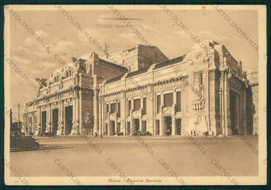 Milano Città Stazione Centrale PIEGHINA FG cartolina VK2546 – fronte