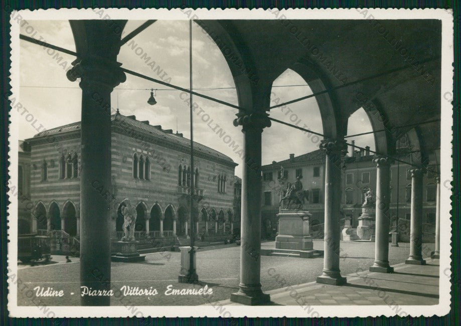 Udine Città Piazza Vittorio Emanuele Foto FG cartolina VK2572 – fronte
