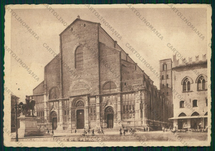 Bologna Città Basilica San Petronio PIEGHINE FG cartolina VK2584 – fronte