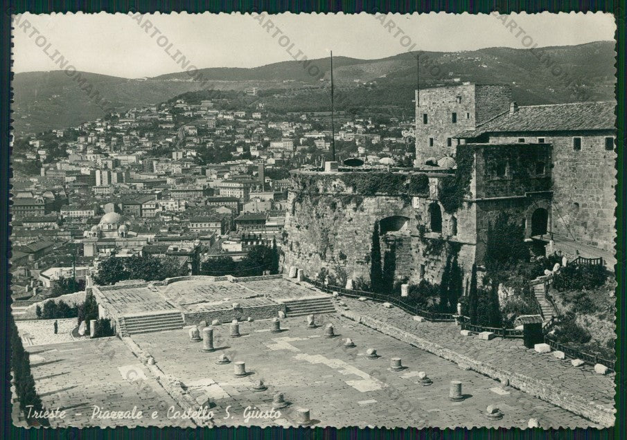 Trieste Città San Giusto PIEGHINA STRAPPINO Foto FG cartolina VK2600 – fronte