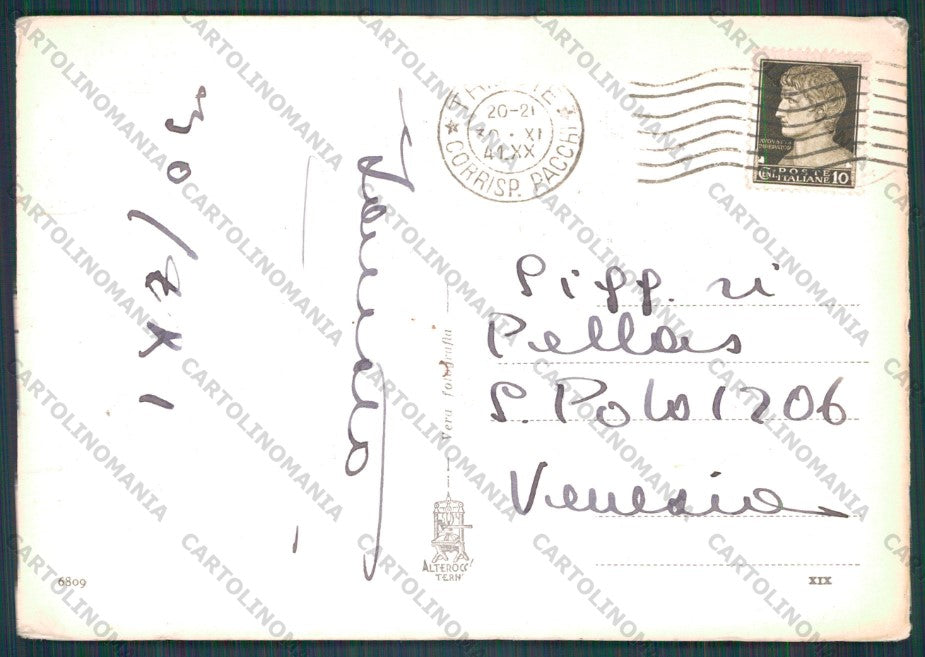 Trieste Città Via Vincenzo Bellini PIEGHINE Foto FG cartolina VK2605 – retro