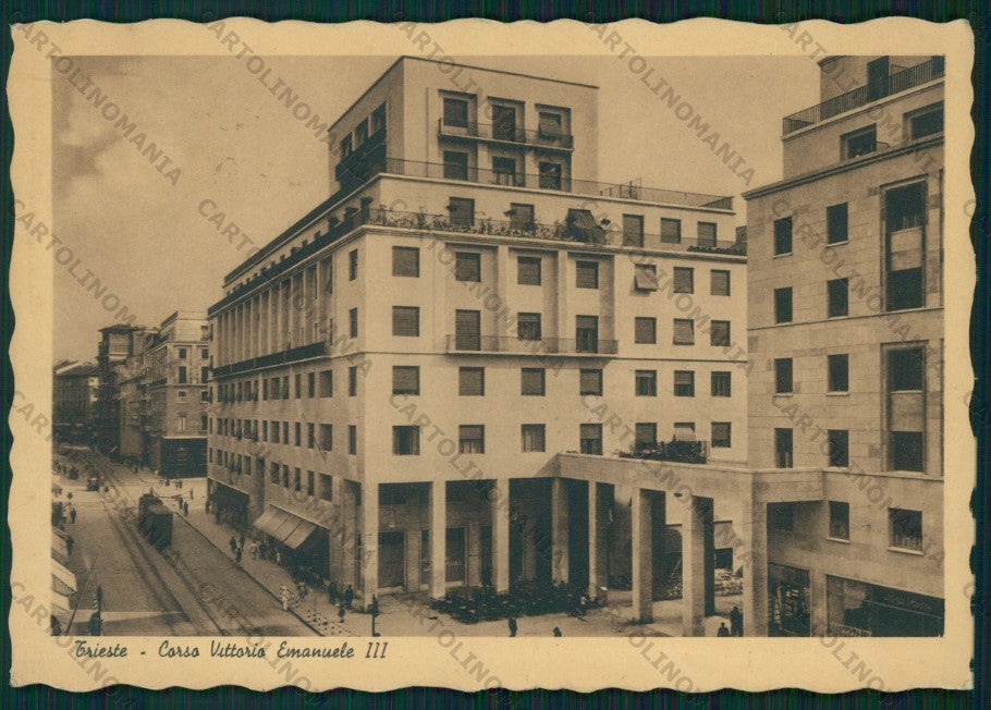 Trieste Città Corso Vittorio Emanuele III FG cartolina VK2606 – fronte