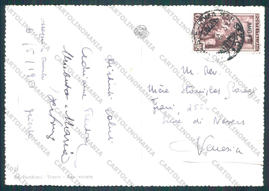 Trieste Città Castello Miramare Foto FG cartolina VK2612 – retro