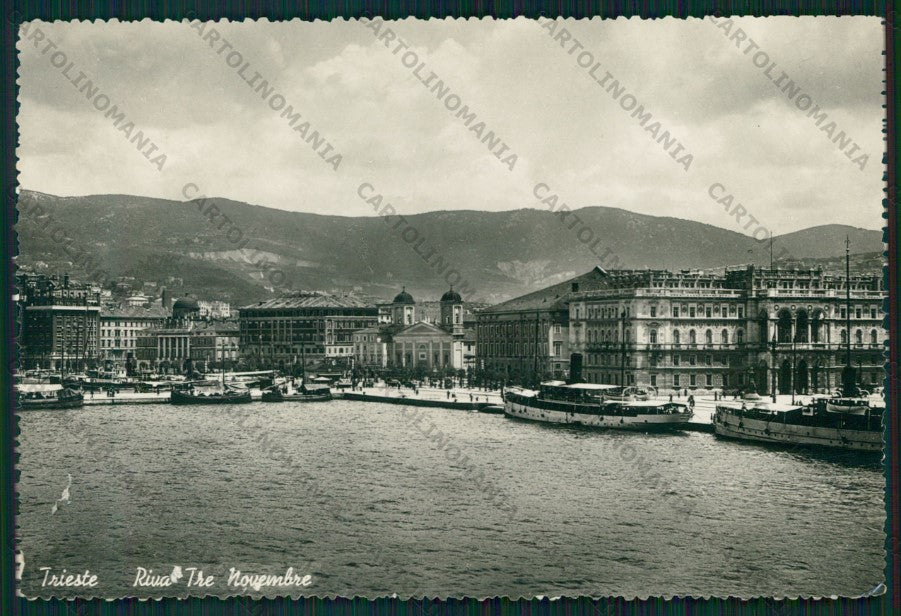 Trieste Città Riva Tre Novembre ABRASA Foto FG cartolina VK2613 – fronte